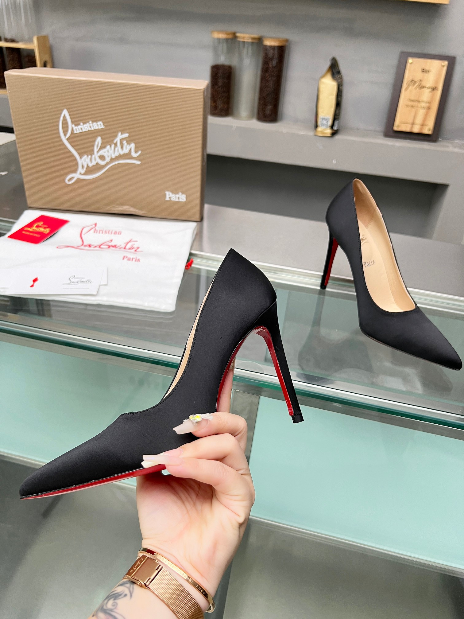 UA Chr1st1an Louboutin CL red-bottom shoes