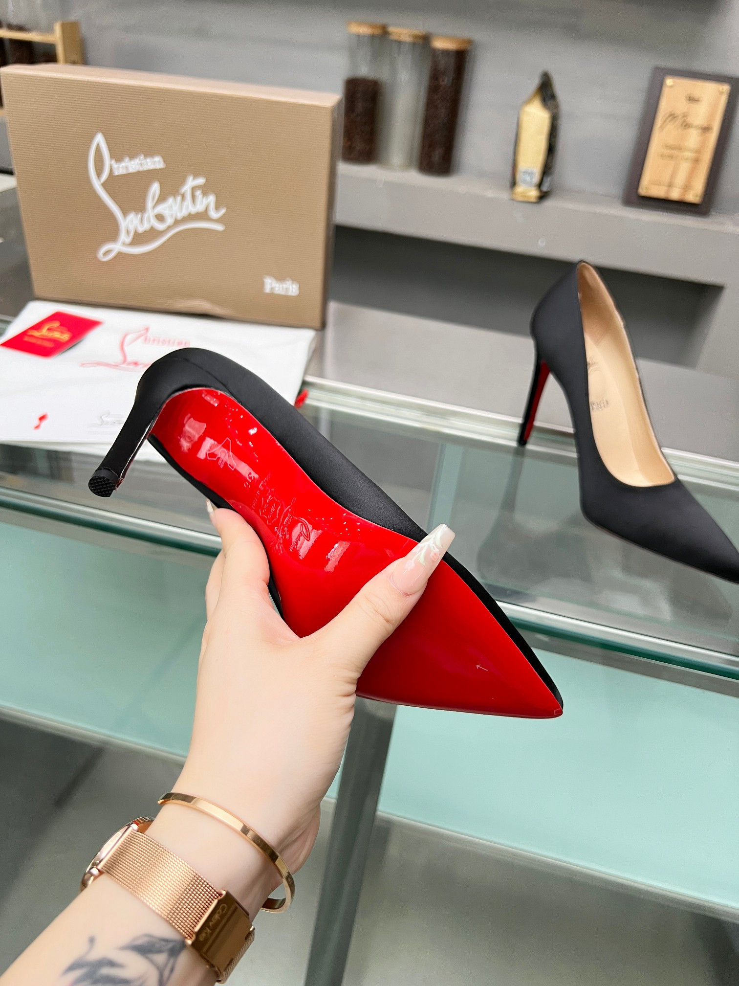 UA Chr1st1an Louboutin CL red-bottom shoes