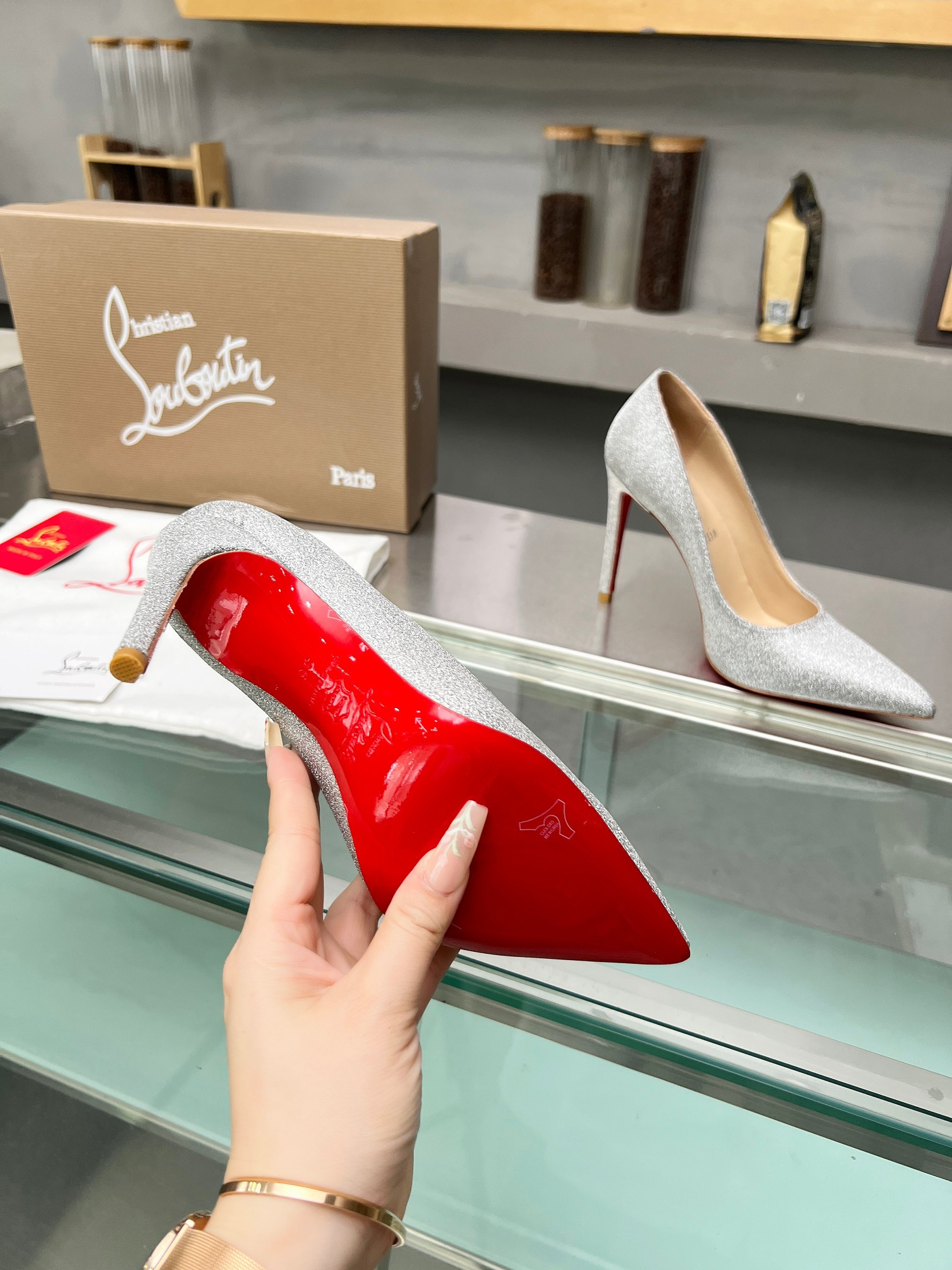 UA Chr1st1an Louboutin CL red-bottom shoes