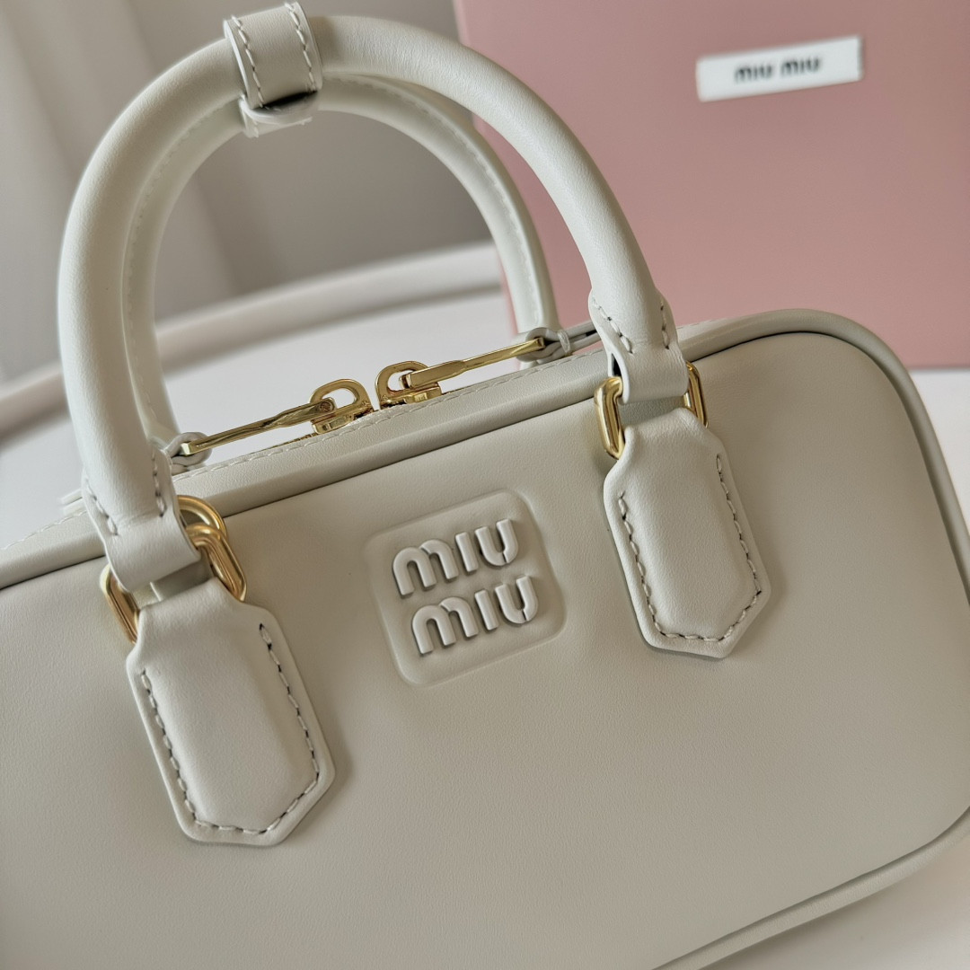 Miu Miu Arcadie leather mini-bag 19X10X5cm