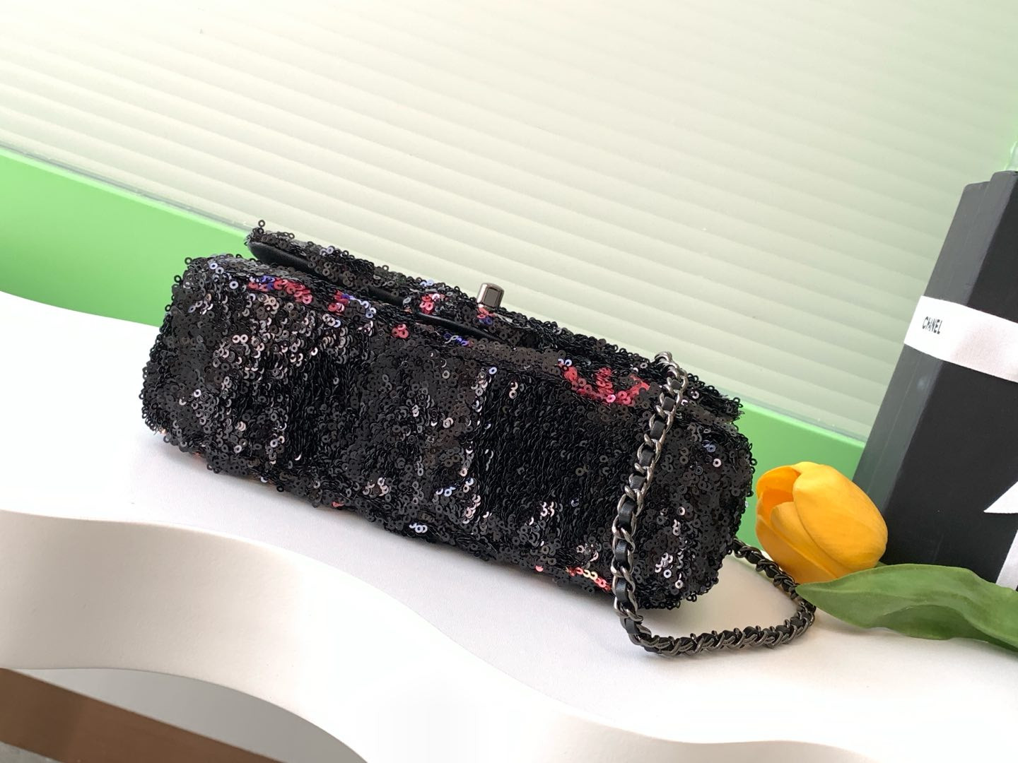 Ch**el Flap Bag 14x21x8cm