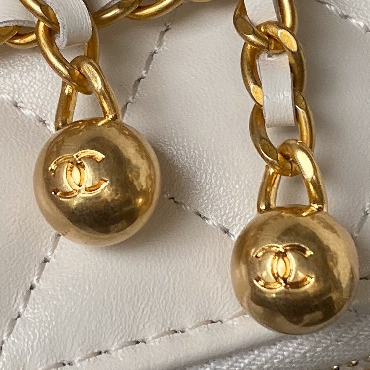 Ch**el Mini box Bag 11x8.5x7cm