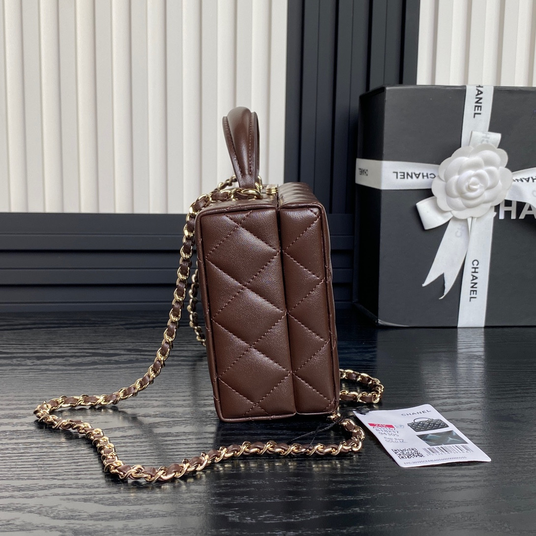 Ch**el Small Box Bag 12.5x18x6.5cm