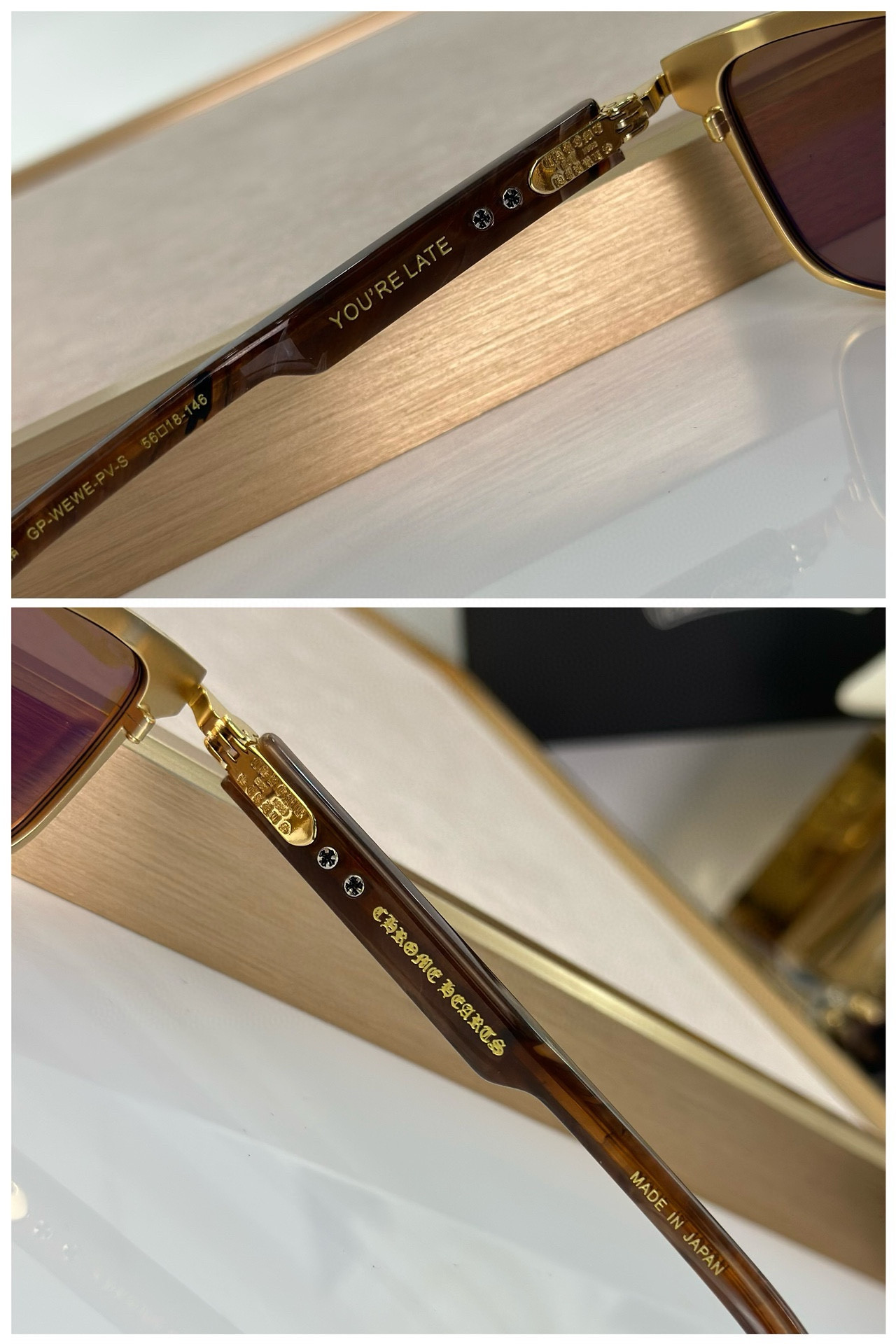 Ch*0me He**ts Glasses ss24 56-18-146