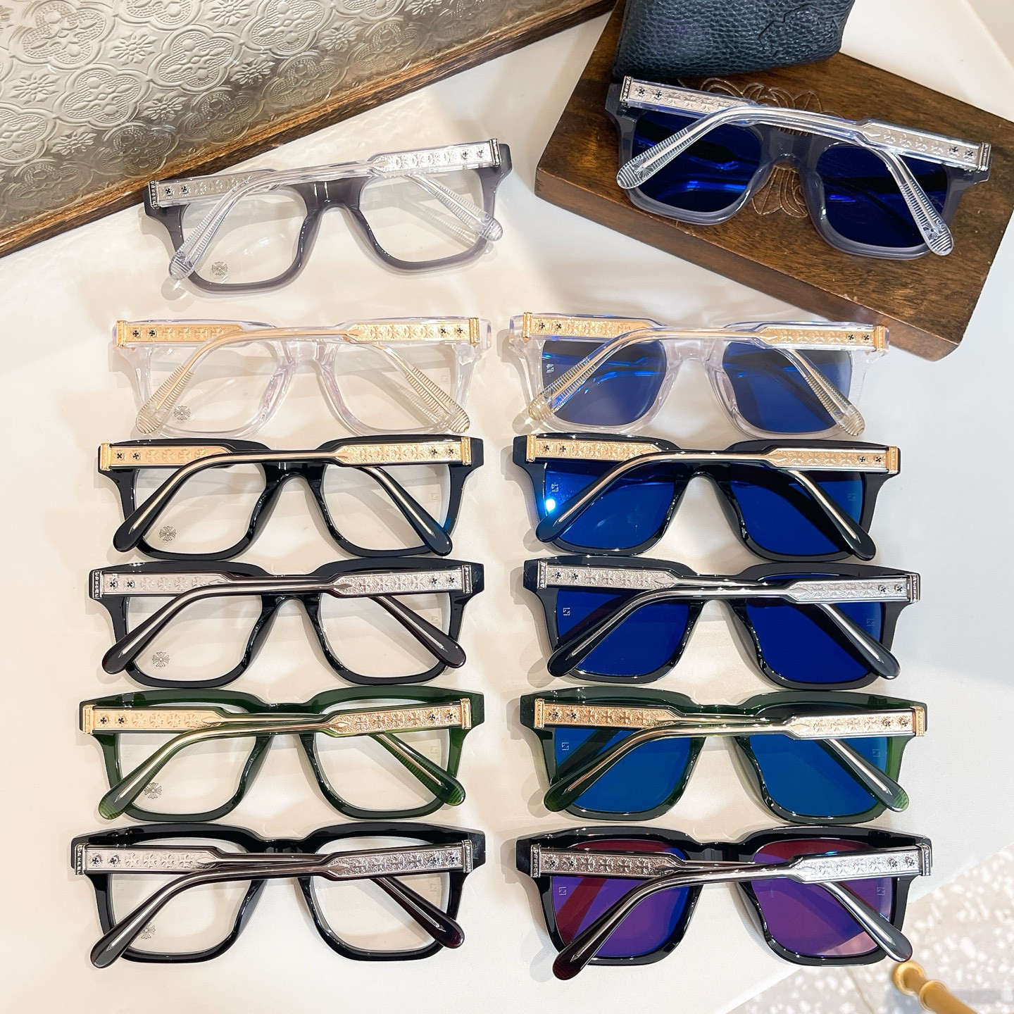 Ch*0me He**ts Glasses AMBIDIXTROUS 52-19-150