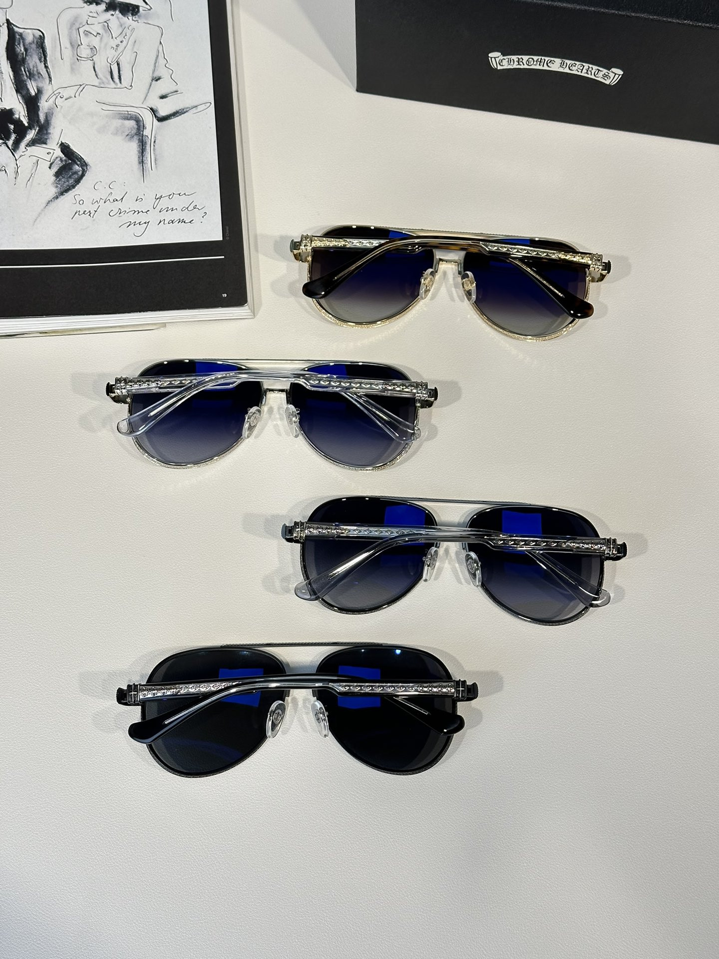 Ch*0me He**ts Glasses CH8191 62-14-154