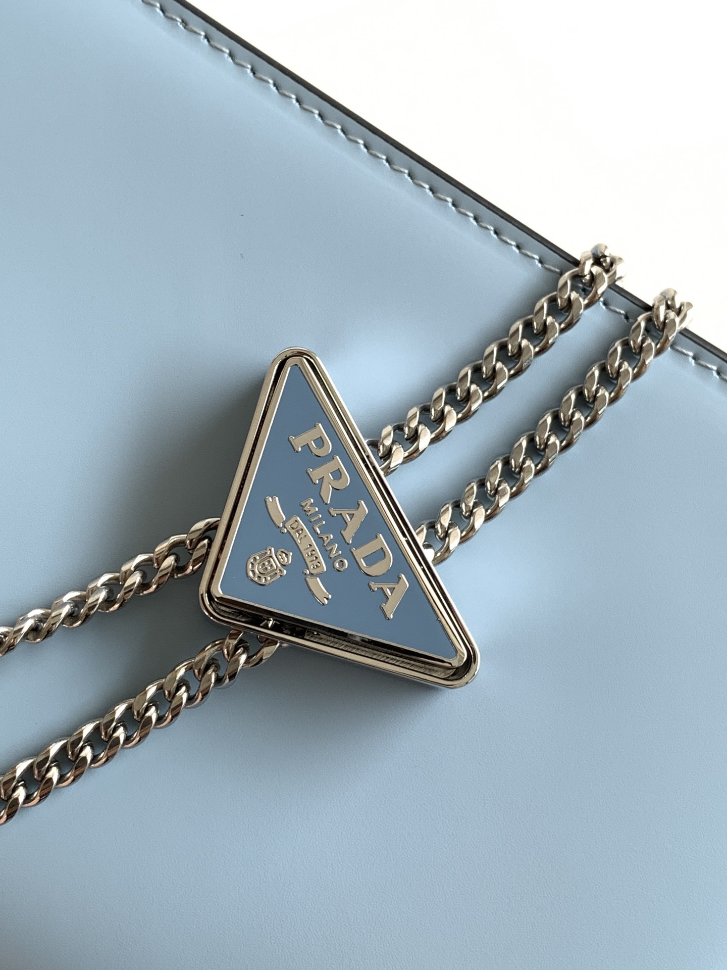 Pra*a Brushed Leather Shoulder Bag 17x 9.5x3.5cm