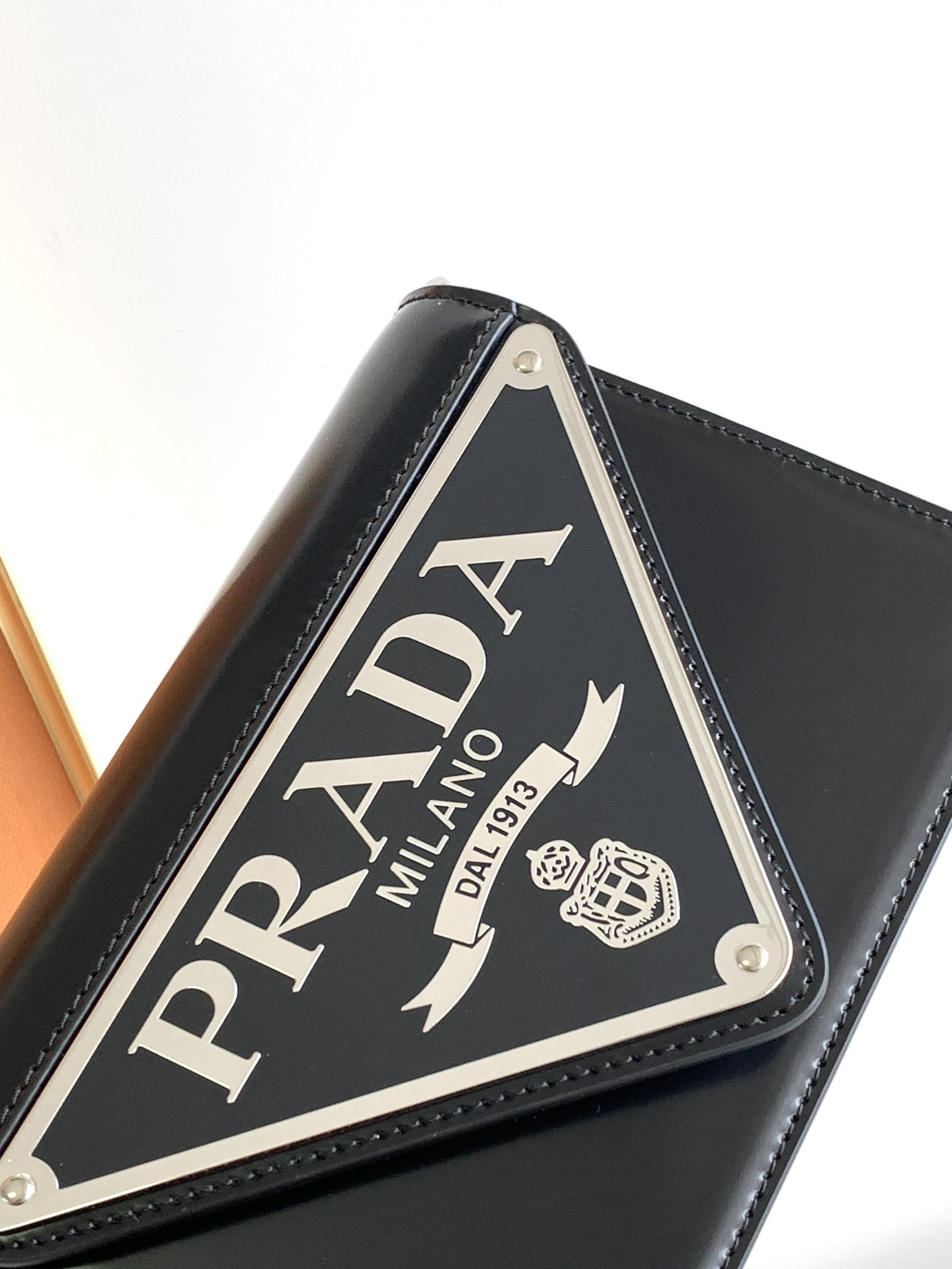 Pra*a Brushed Leather Shoulder Bag 17x 9.5x3.5cm