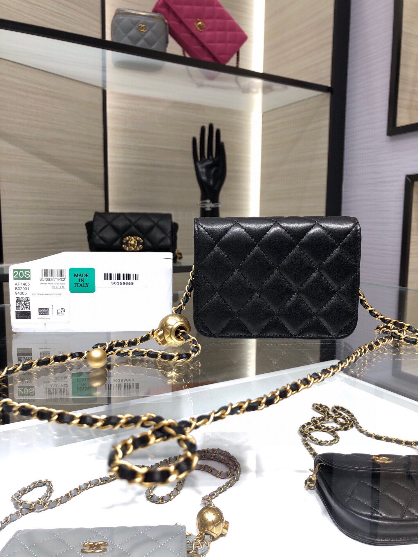 Ch**el 20S FLAP HANDBAG AP1465 12x9cm