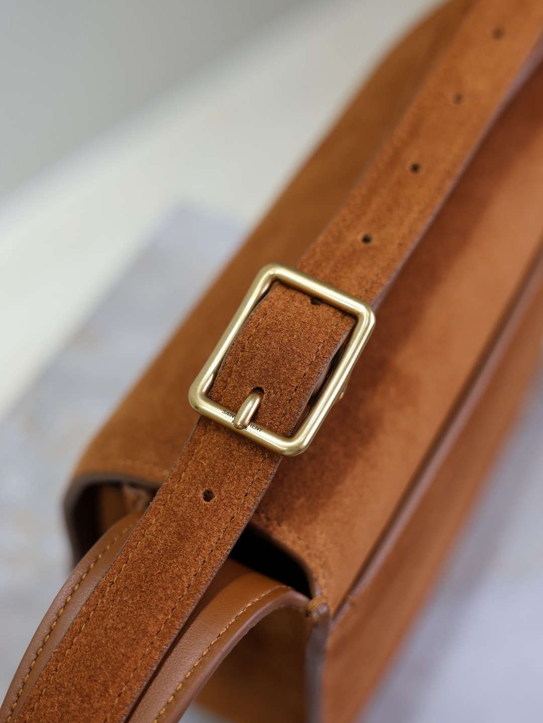 Y51 NIKI satchel in suede 21.5x16x9cm