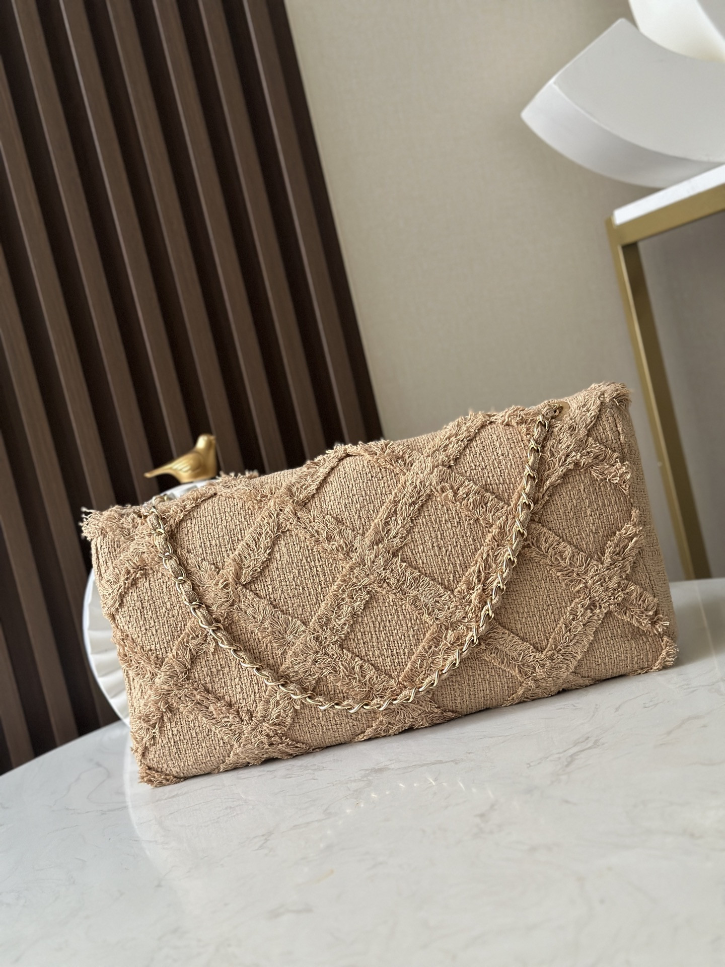 Ch**el vintage Flap bag 38x21x11cm