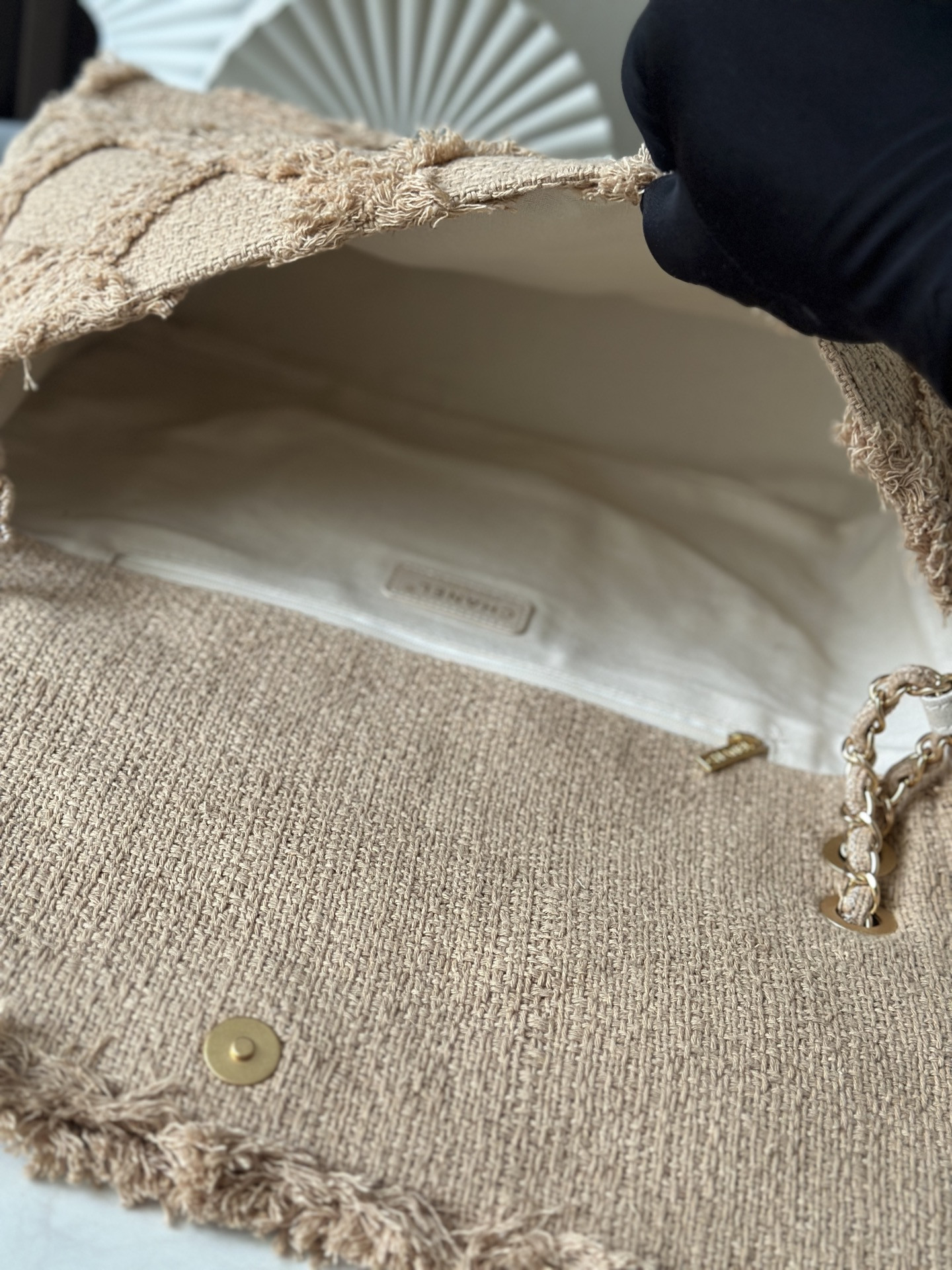 Ch**el vintage Flap bag 38x21x11cm