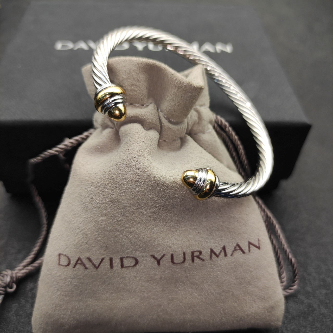 David Yurman 4mm Wrap Bracelet(wrist circumference 15-20cm)