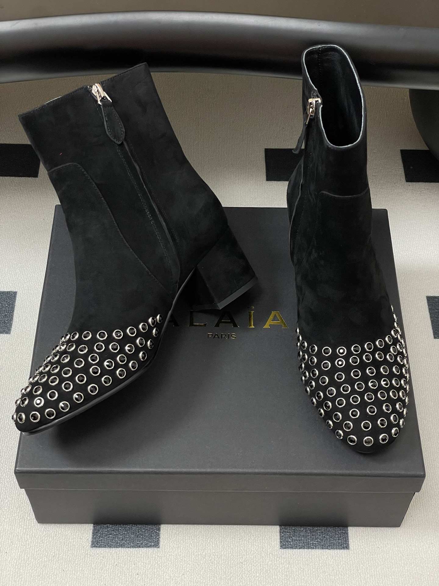 UA Alaia Crystal D1am0nd Boots 5.5cm Heel(Customized Size 7-10 days production time)