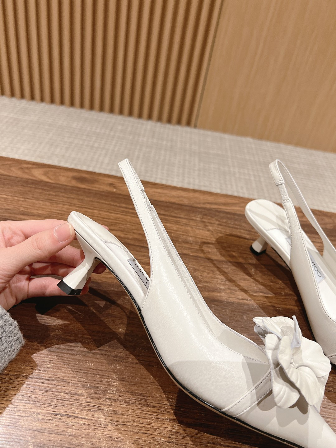 UA J1m*y Ch00 ROSALIA FLOWERS Slingbacks 4.5cm