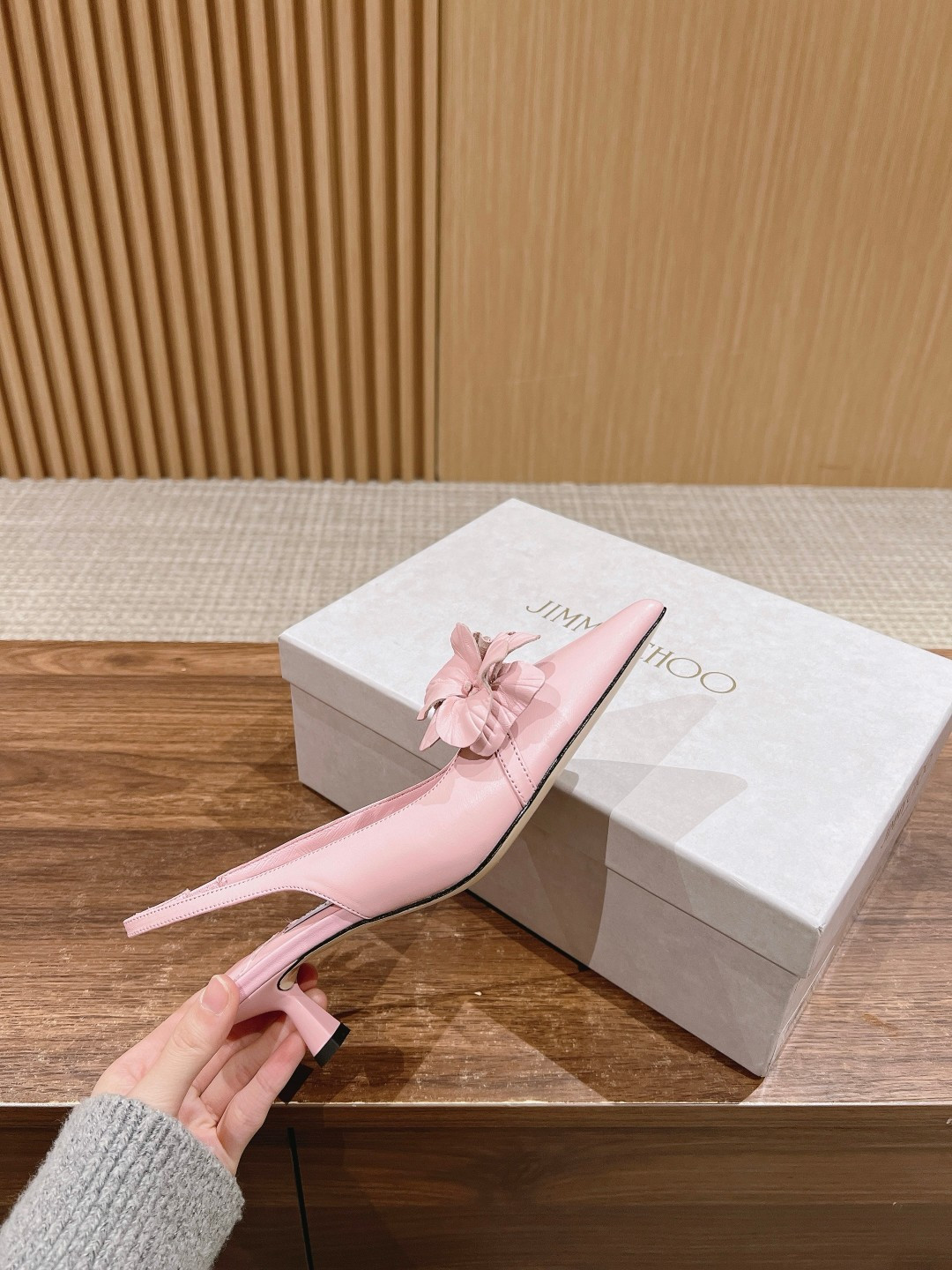 UA J1m*y Ch00 ROSALIA FLOWERS Slingbacks 4.5cm