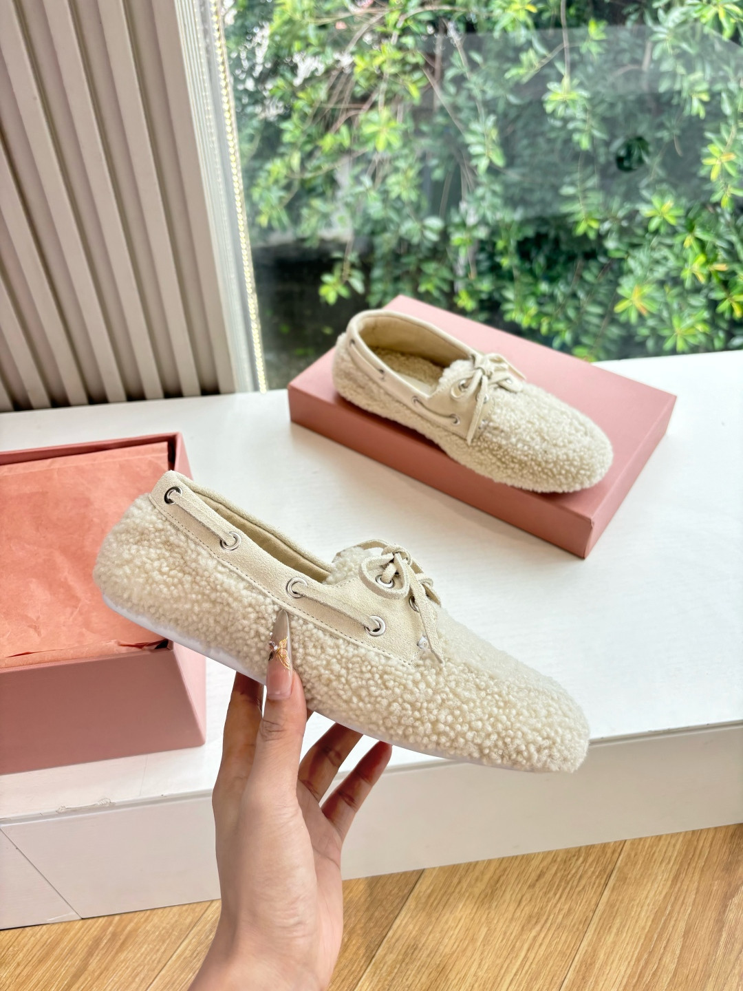 UA Miu Miu Shearing Loafers