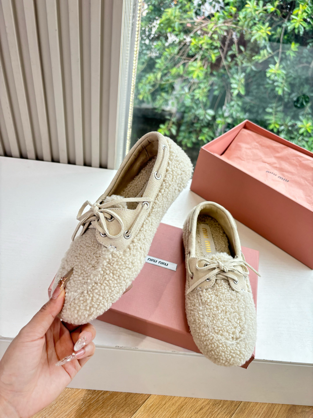 UA Miu Miu Shearing Loafers