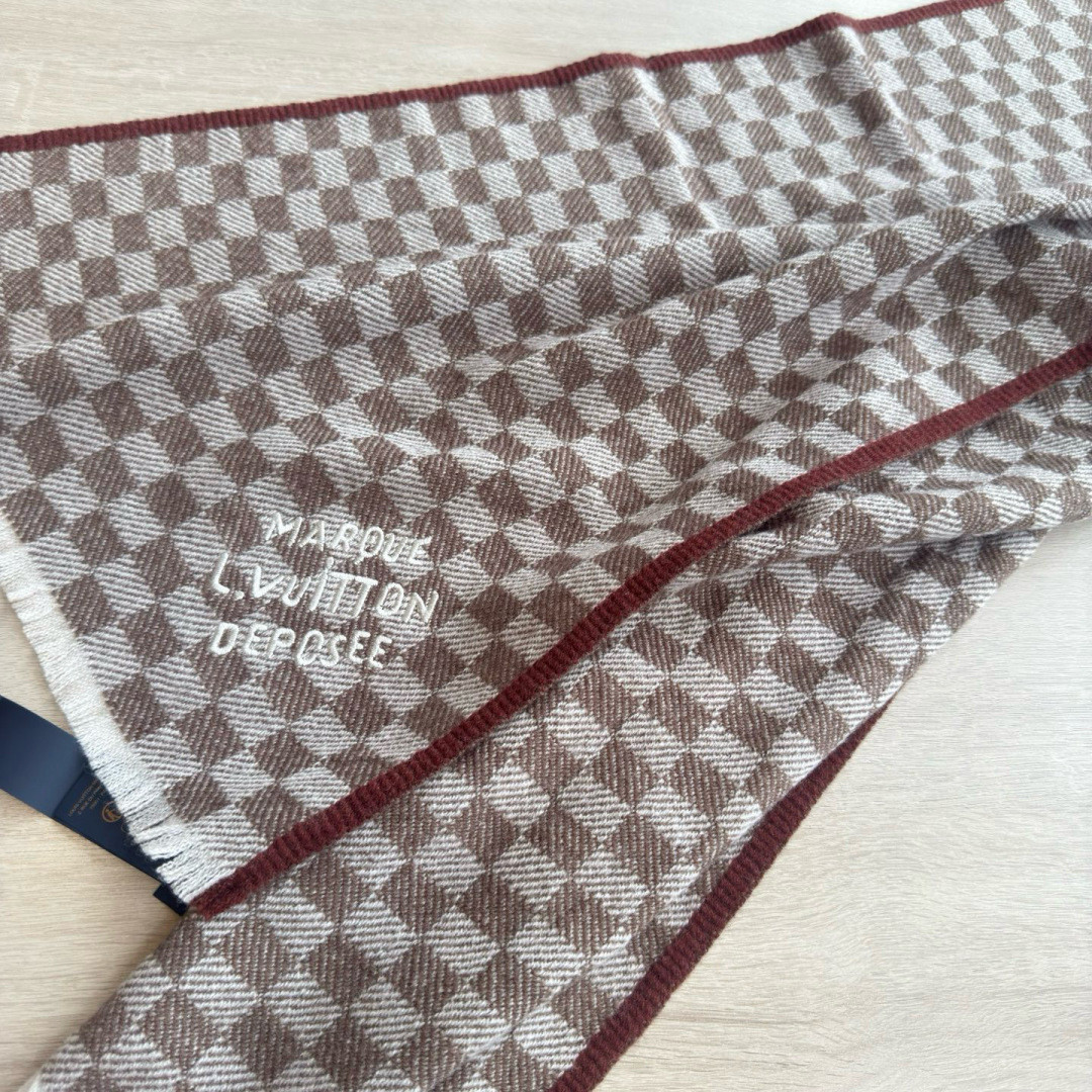 Louis Vuitton Check scarf 45x190cm
