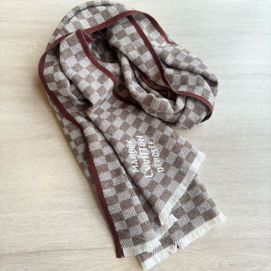 Louis Vuitton Check scarf 45x190cm