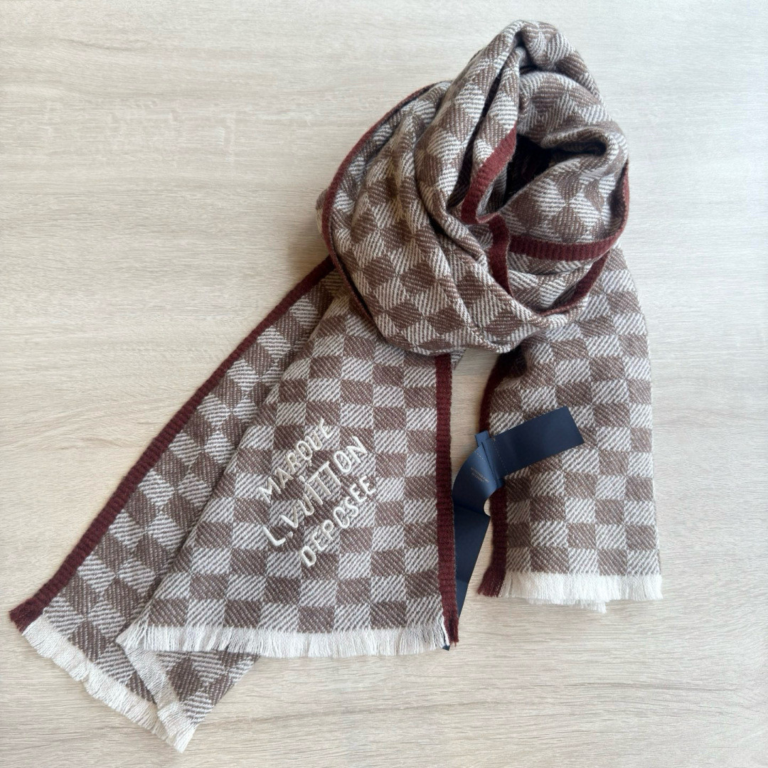Louis Vuitton Check scarf 45x190cm