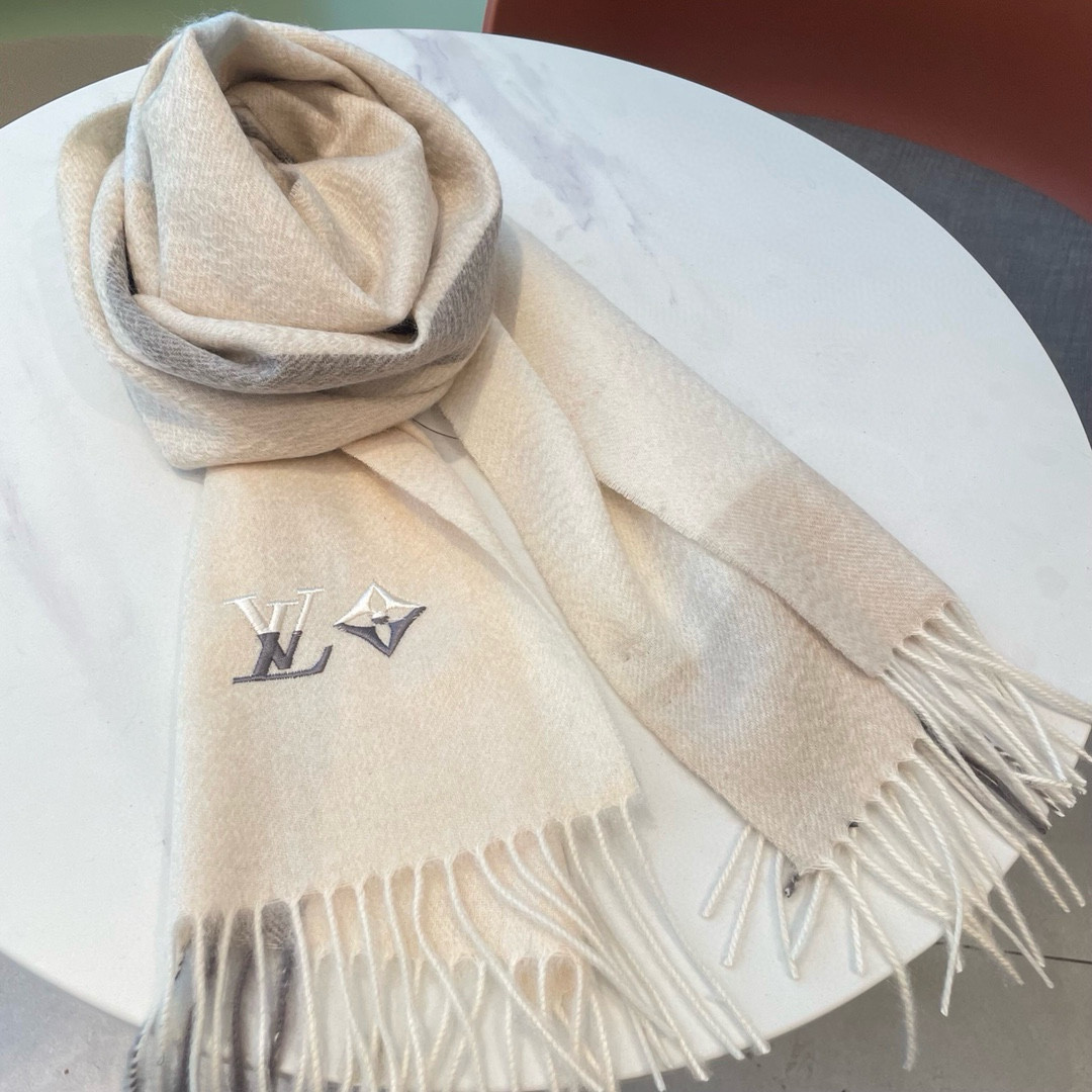 Louis Vuitton scarf 32x180cm 100% cashmere