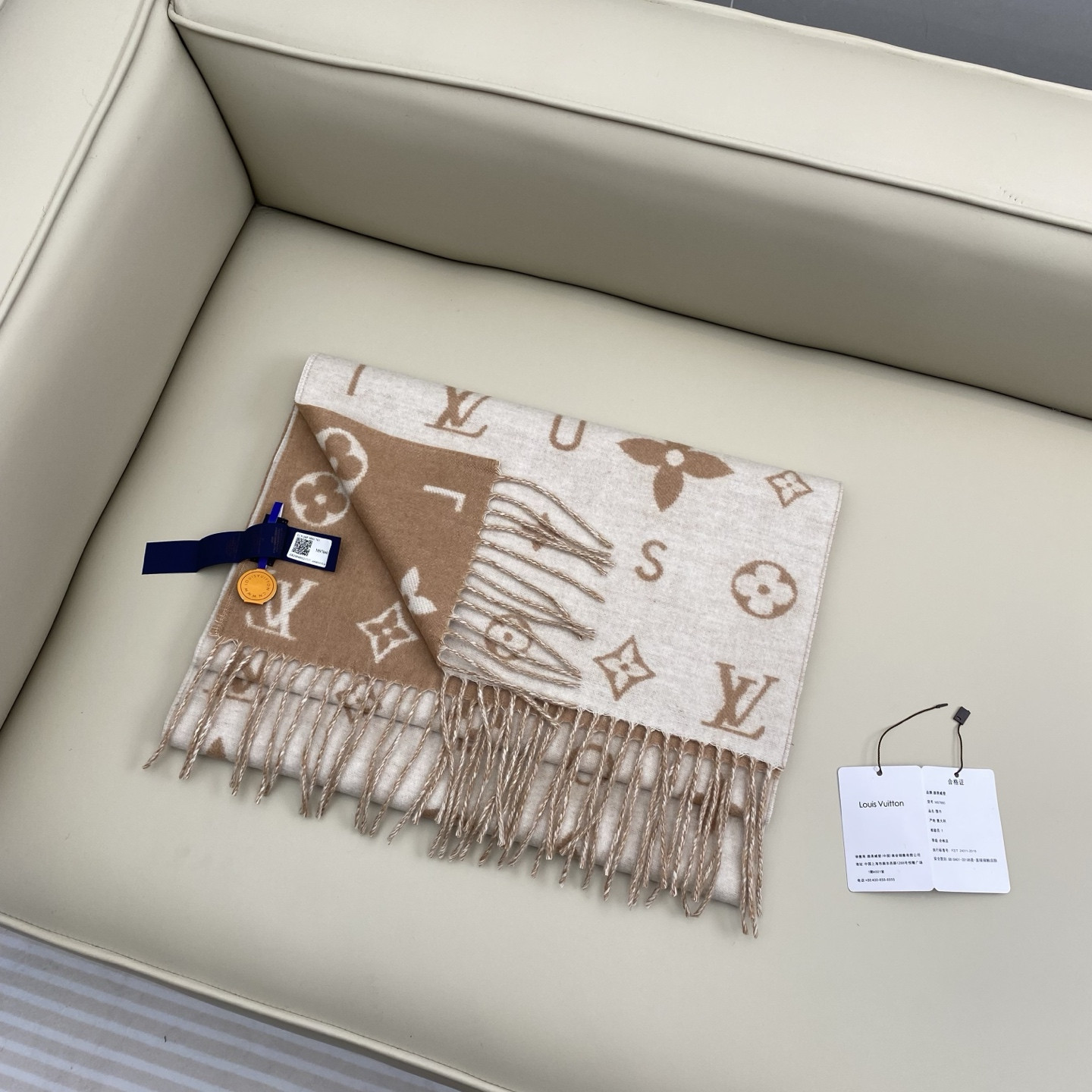 Louis Vuitton Reykjavik 2.0 scarf 40x220cm 100% cashmere