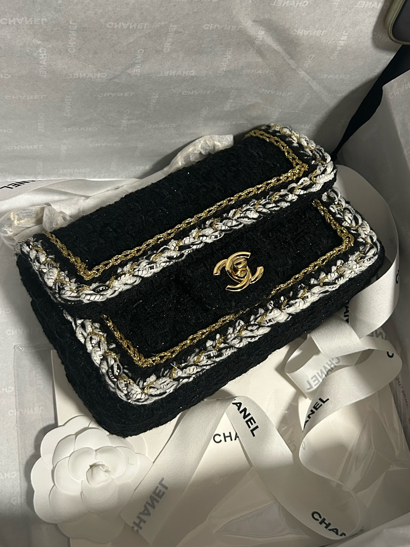 Ch**el Mini Classic Handbag 12x20x6cm