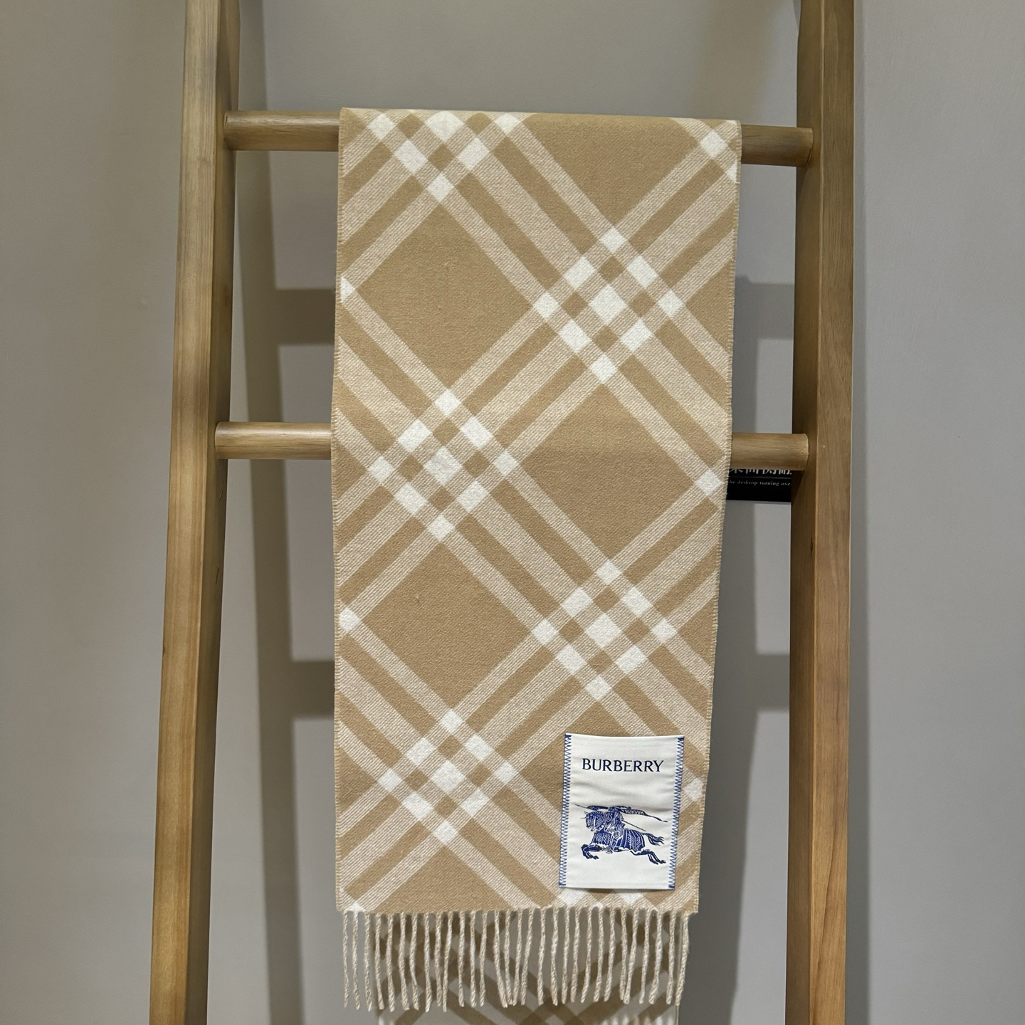 Bv*b*rry scarf 30x168cm 100% cashmere