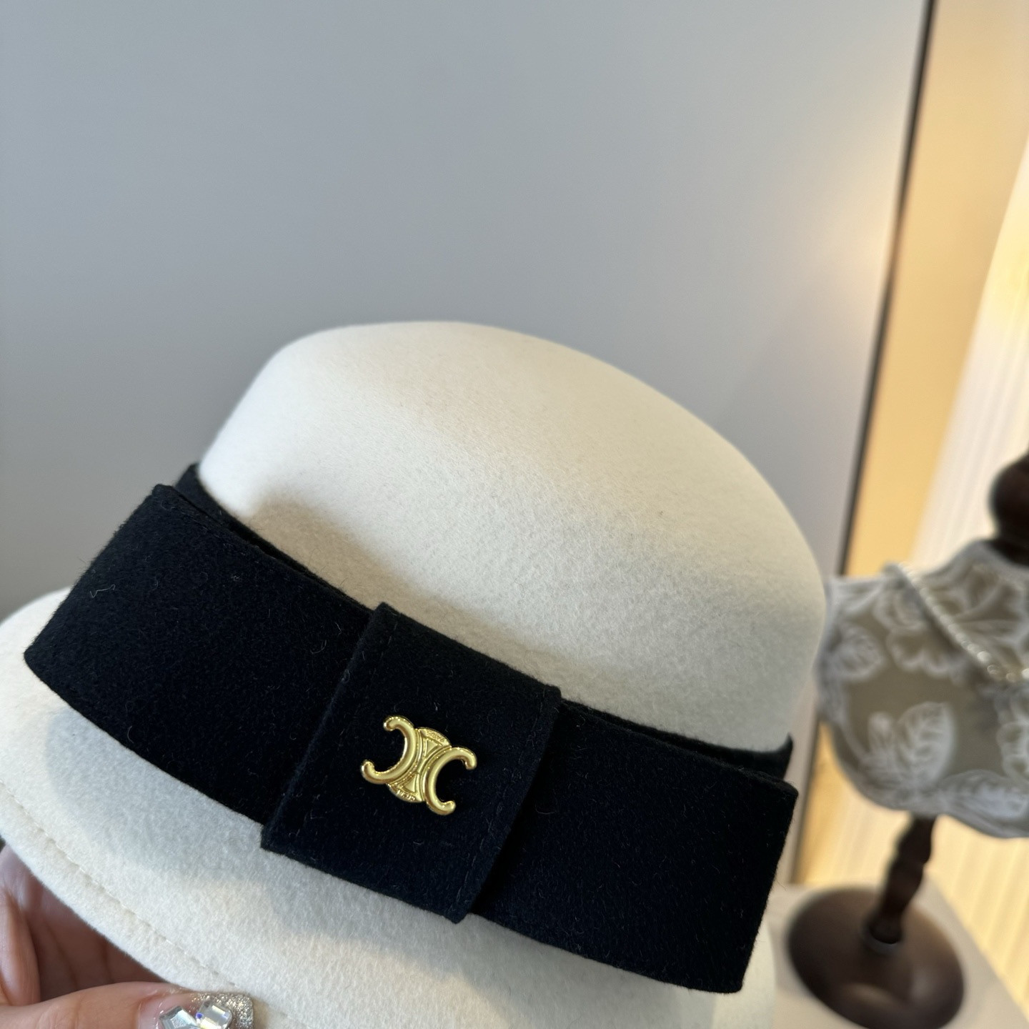 Celine Wool Bucket Hat 57cm Head Circumference