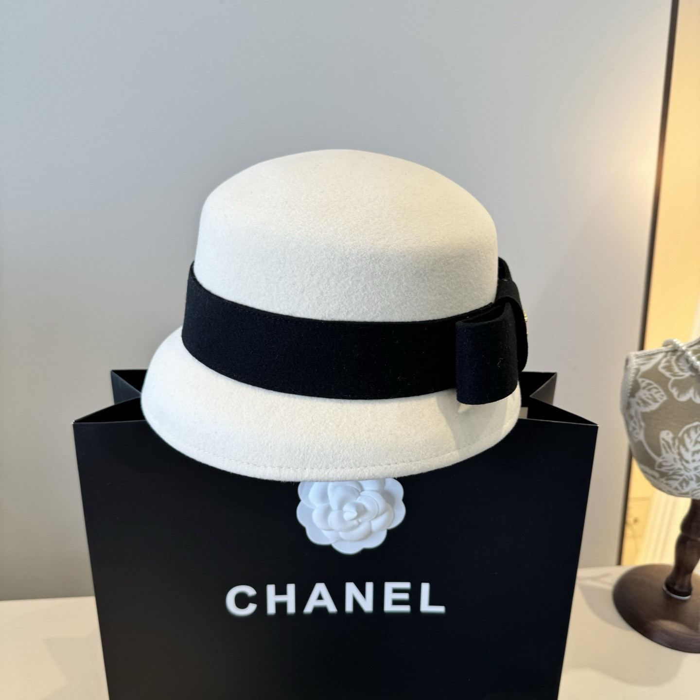 Celine Wool Bucket Hat 57cm Head Circumference