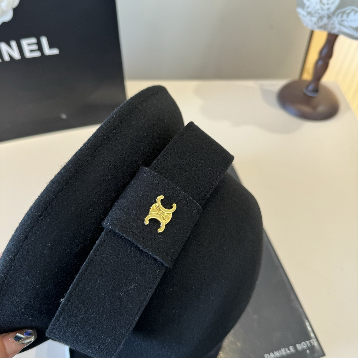 Celine Wool Bucket Hat 57cm Head Circumference