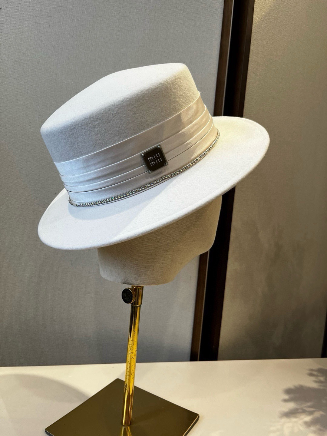 Miu Miu Wool Felt Hat 57cm Head Circumference