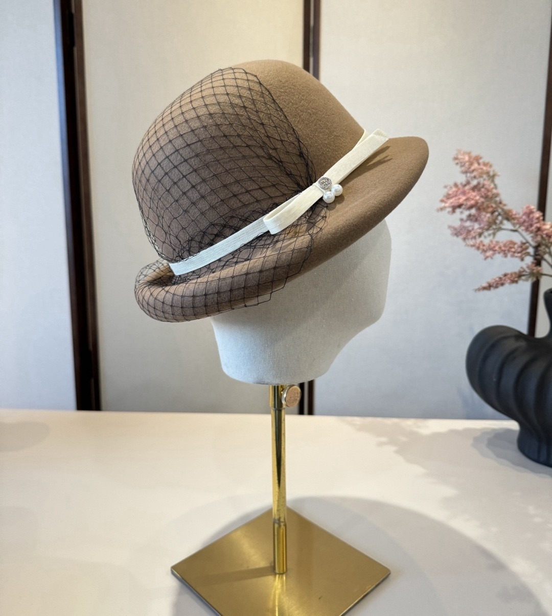 Miu Miu Wool Felt Hat 57cm Head Circumference