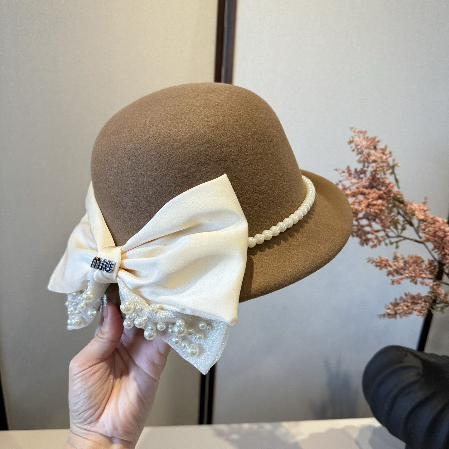 Miu Miu Wool Felt Hat 57cm Head Circumference