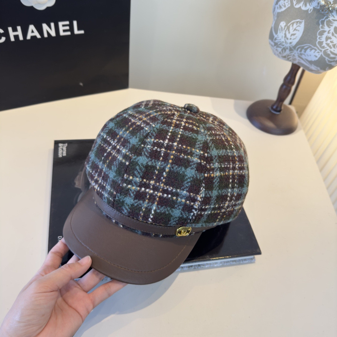 Chanel Newsboy Cap 57cm Head Circumference