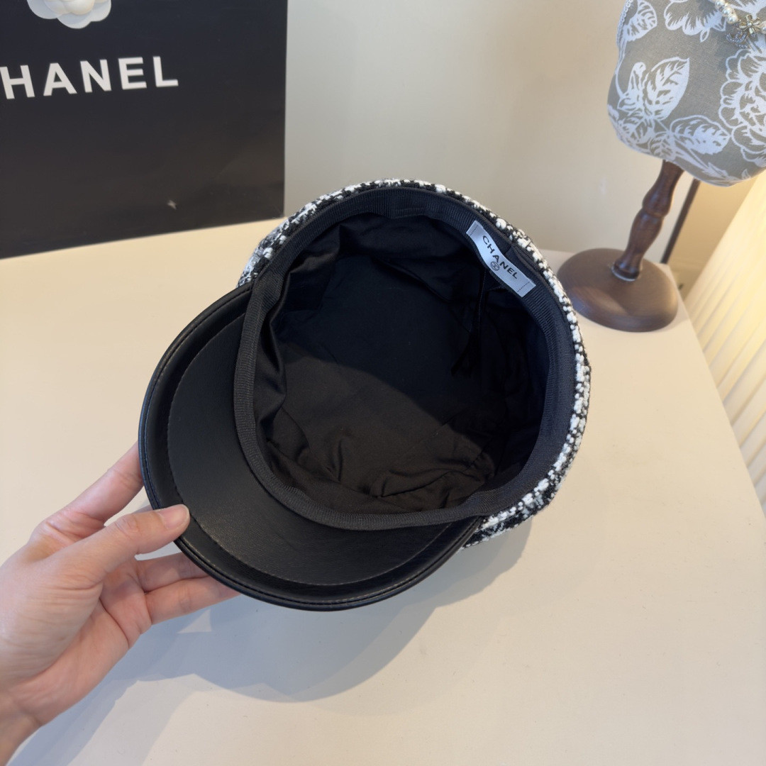 Chanel Newsboy Cap 57cm Head Circumference
