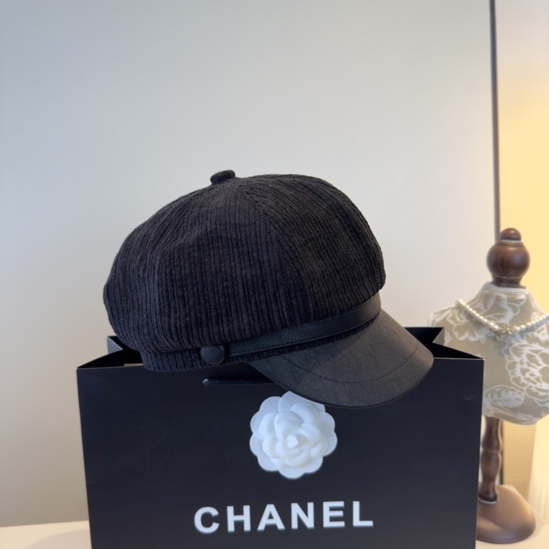 Chanel Newsboy Cap 57cm Head Circumference