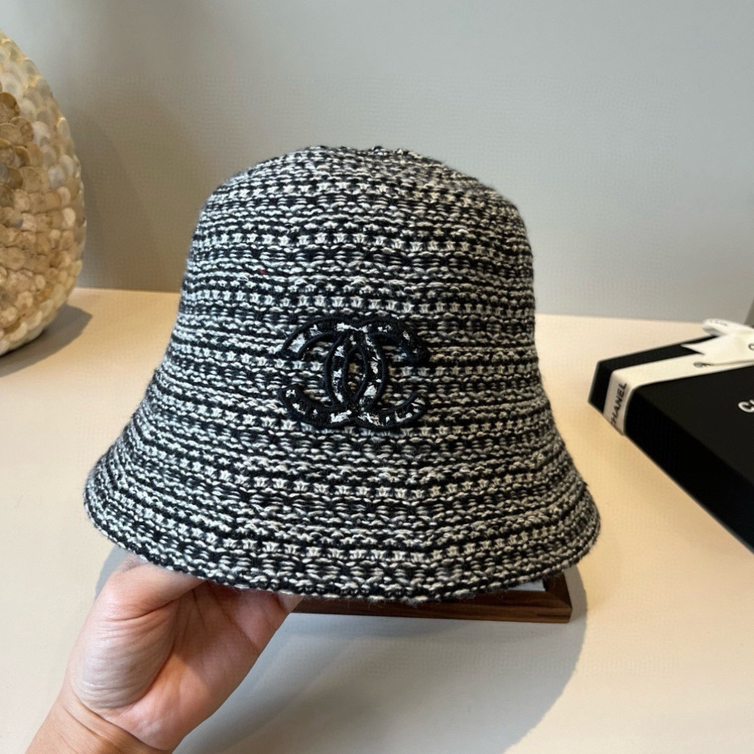 Chanel Knit Bucket Hat
