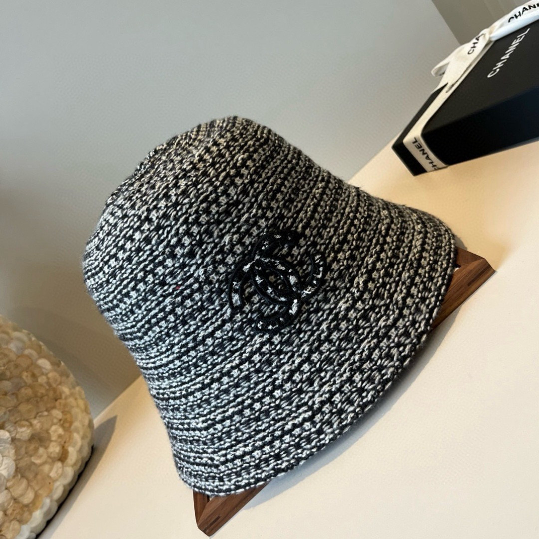 Chanel Knit Bucket Hat