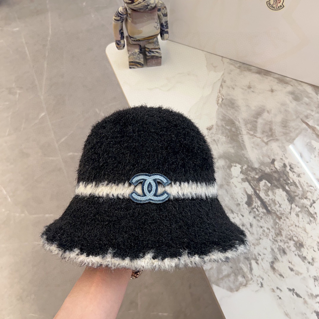 Chanel Knit Bucket Hat