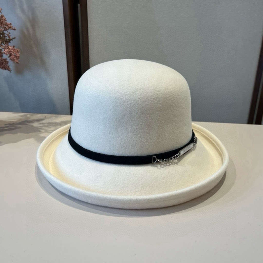 Dior Wool Felt Hat 57cm Head Circumference