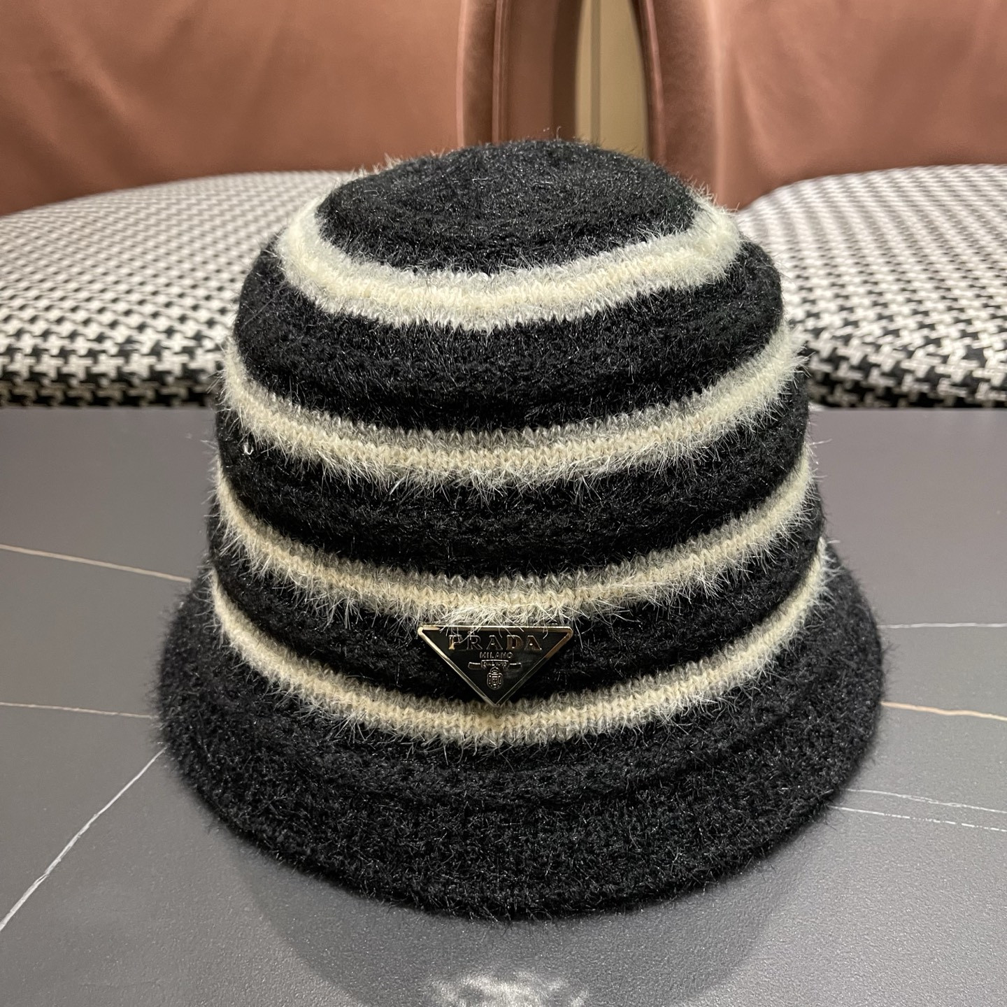 Prada Knit Bucket Hat