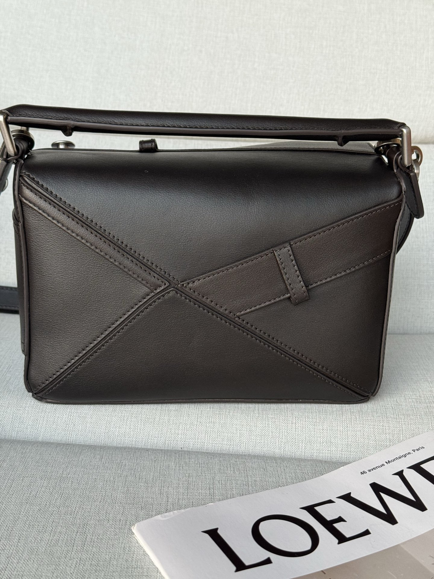 Loewe Panta Small Puzzle Bag in Shiny Calfskin 16.5x24x10.5cm