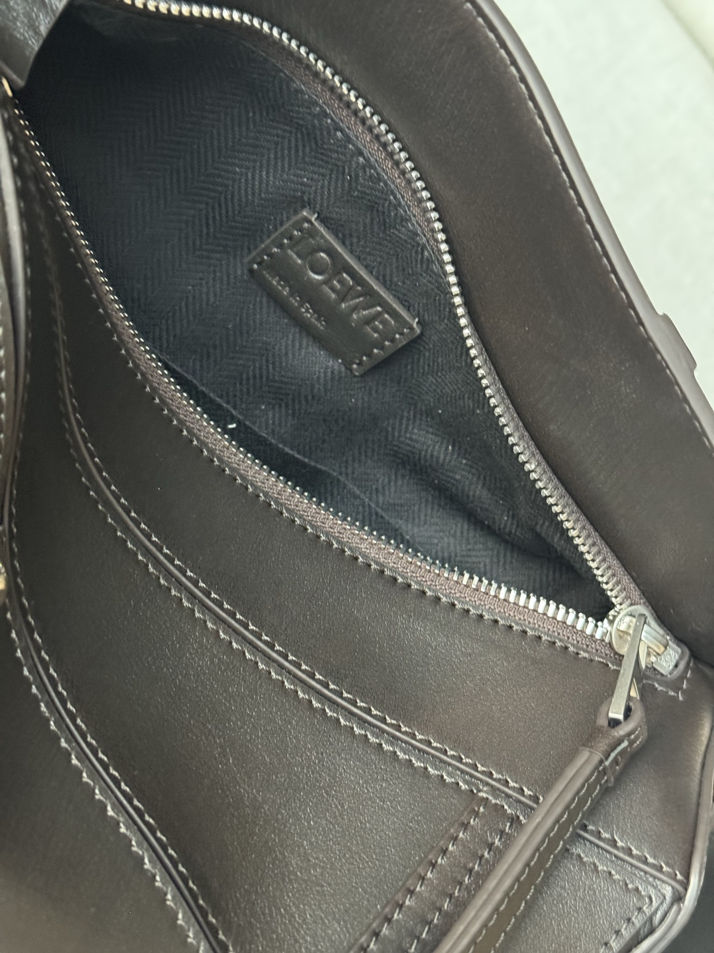 Loewe Panta Small Puzzle Bag in Shiny Calfskin 16.5x24x10.5cm