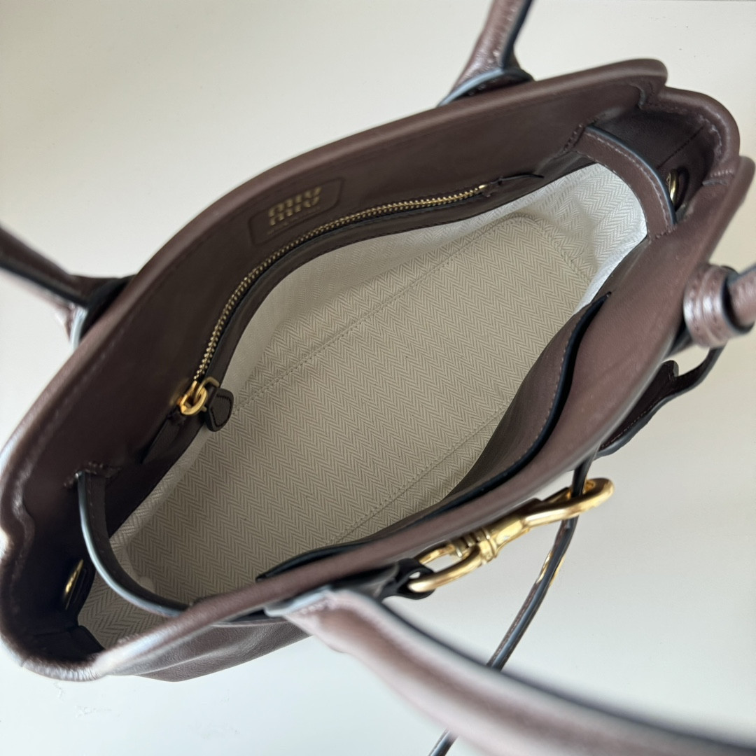 Miu Miu Aventure Nappa Leather Handbag 22x30x10cm