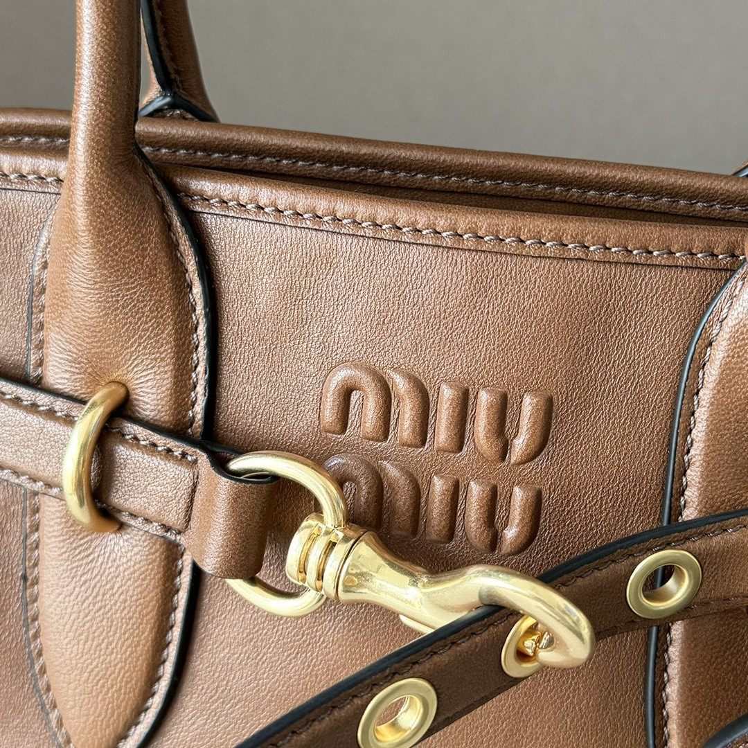 Miu Miu Aventure Nappa Leather Handbag 22x30x10cm