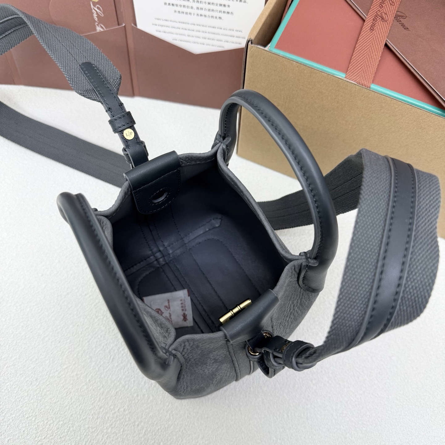 Loro Piana Micro Bale bag 13x13x16cm