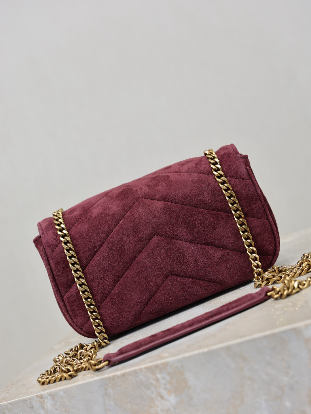 YSL LOULOU MINI in Suede 20x12x5cm