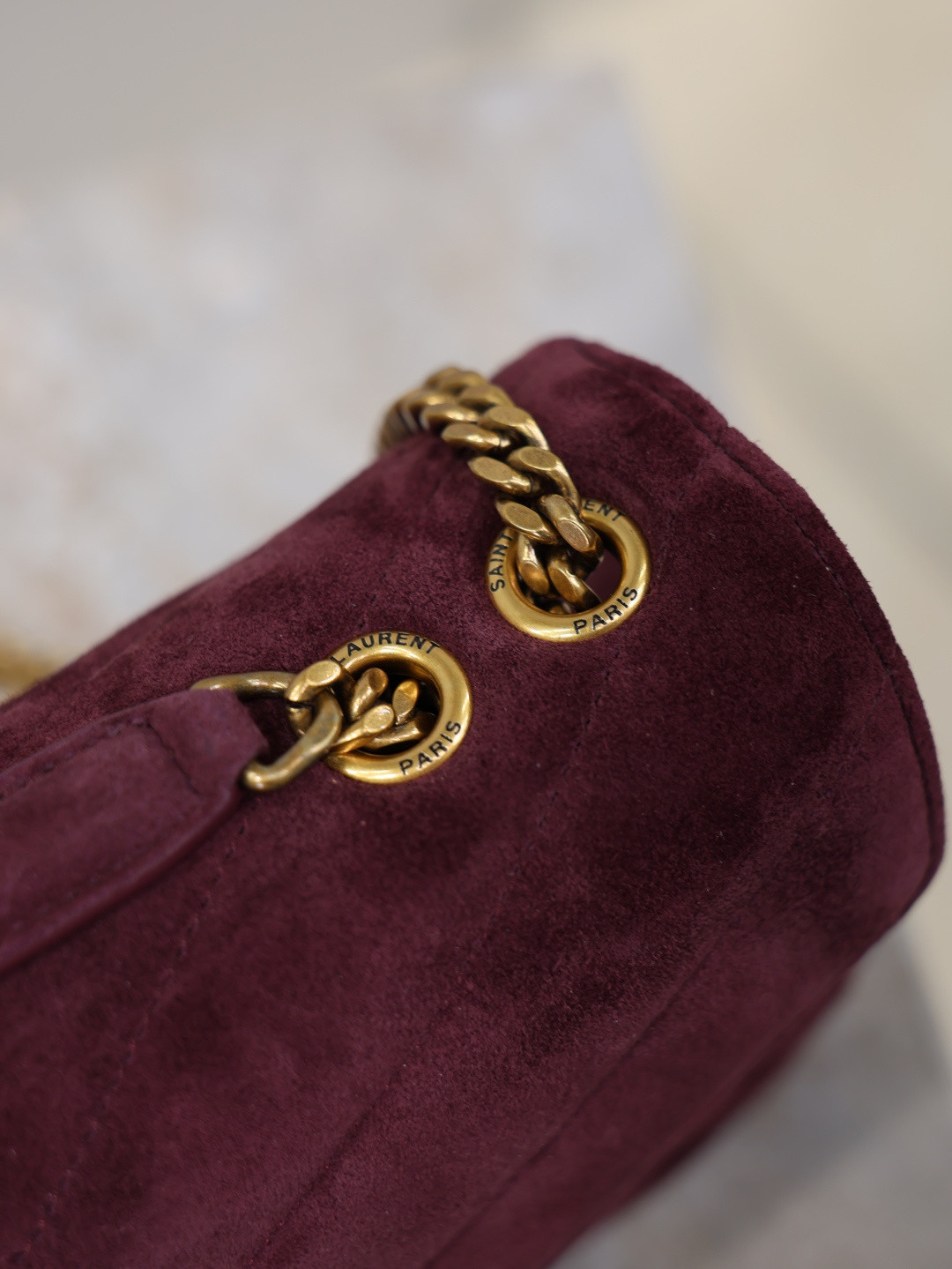 YSL LOULOU small in Suede 24x14x6cm